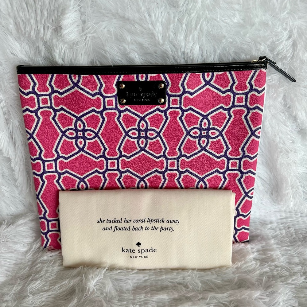 Kate Spade Pink and Purple Patterned Accessory